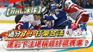 【NHL冰球】過分了！打架合法，運彩下注堪稱最好贏賽事？
